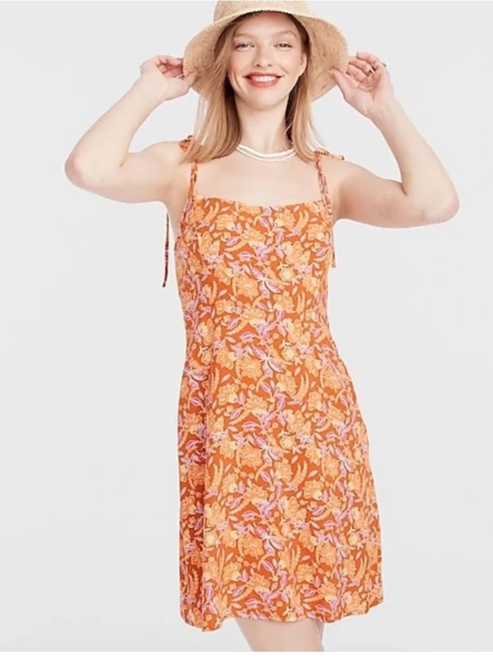 J. Crew | Kauai tie-strap mini dress in painted block print, Size 18 - EUC
